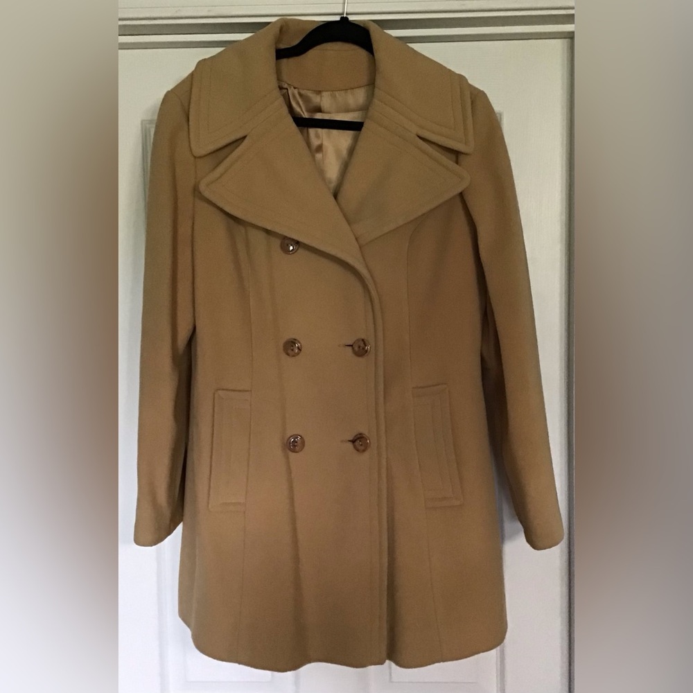 VINTAGE BETTY ROSE WOOL BLEND PEA COAT, EXCELLENT CONDITION, approx SIZE S/M